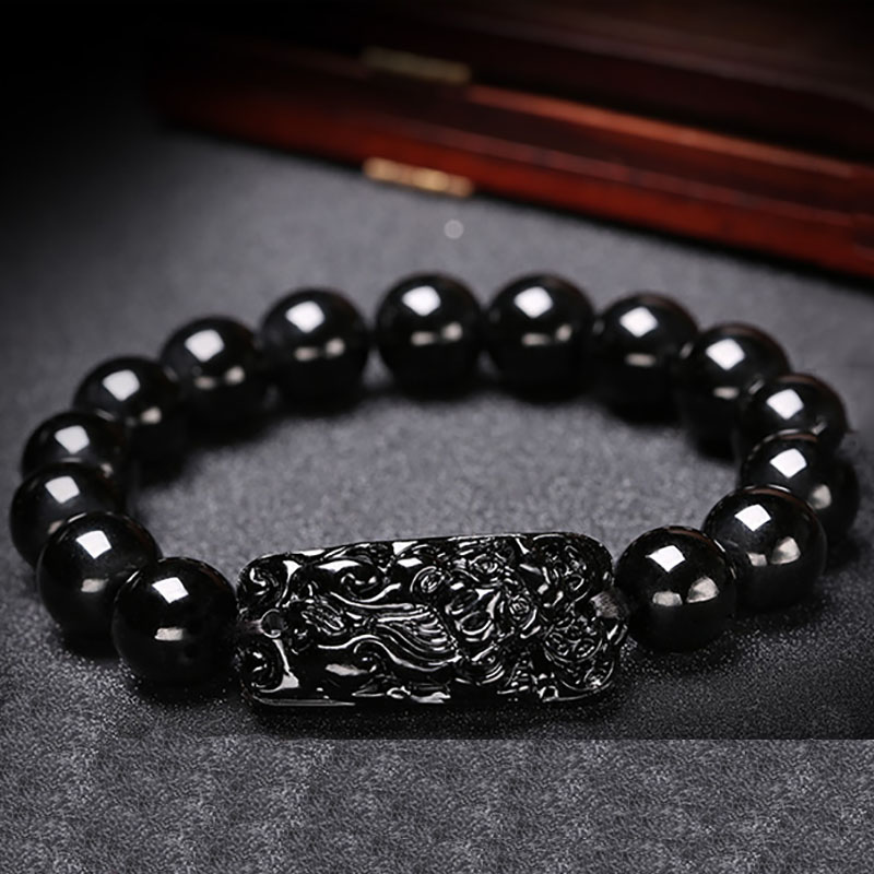 Health Wellness Products - Obsidyen Pixiu Bilezik Budist Namaz Nimet