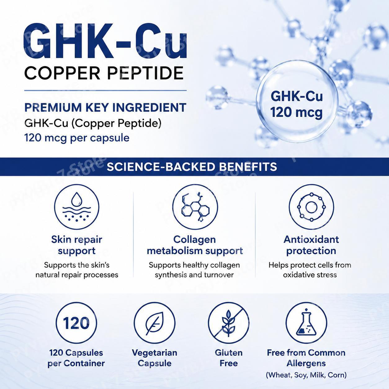 GHK-Cu Bakır Peptit Takviye Ka - Health Wellness Usa incelemesi ve fiyatı